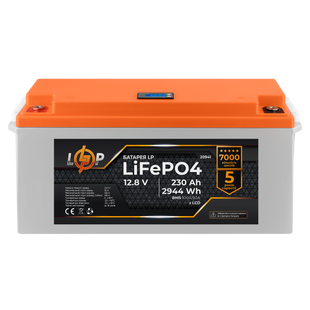Аккумулятор LP LiFePO4 LCD 12V (12,8V) - 230 Ah (2944Wh) (BMS 100A/50A) пластик 20941 фото