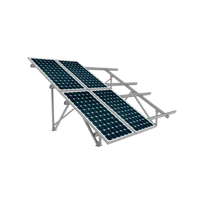 Алюмінієва наземна конструкція для 6-ти сонячних панелей "V-type" 21258 фото
