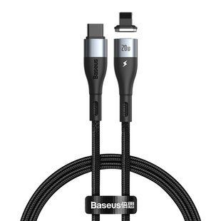 Кабель Baseus Zinc Magnetic Type-C to Lightning PD 20W 1M Черный (CATLXC-01) 16504 фото