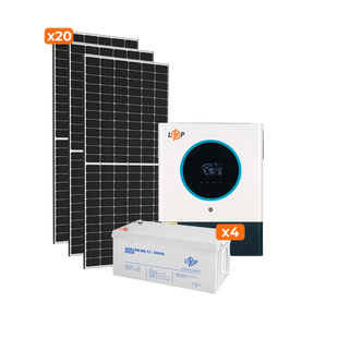 Солнечная электростанция (СЭС) Стандарт 8kW АКБ 9.6kWh mGel 200 Ah 21034 фото