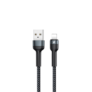 Кабель Remax Jany USB 2.0 to Lightning 2.4A 1M Черный (RC-124i) 20435 фото