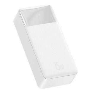 Зовнішній акумулятор Baseus Bipow Digital Display 30000 mAh 15 W Білий (PPDML-K02) 18657 фото