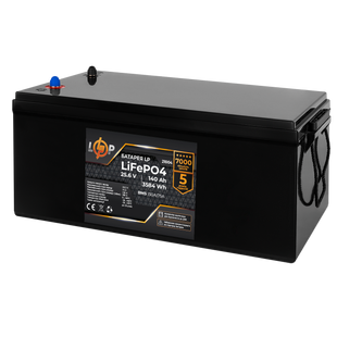 Акумулятор LP LiFePO4 24V (25,6V) - 140 Ah (3584Wh) (BMS 150/75А) пластик для ДБЖ 21004 фото