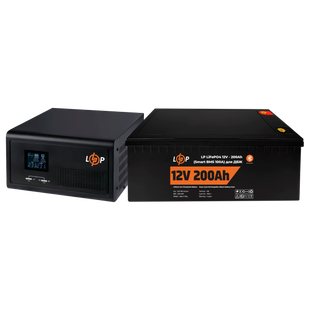 Комплект резервного питания LogicPower B1000 + литиевая (LiFePO4) батарея 2560 Ватт 20482 фото