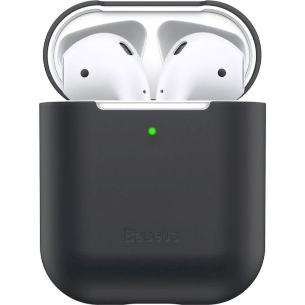 Чехол Baseus для наушников AirPods Черный (WIAPPOD-BZ01) 16538 фото