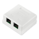 Розетка RJ-45 2-порту кат.5Е UTP LogicPower LP-114 2310 фото 1