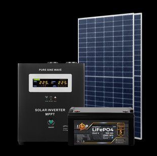 Комплект СЭС 1kW АКБ 1.2kWh (литий)100 Ah Премиум 31224 фото