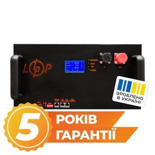 Аккумулятор LP LiFePO4 25,6V - 280 Ah (7168Wh) (BMS 200A/100А) LCD металл Smart RM RS485/CAN 37514 фото