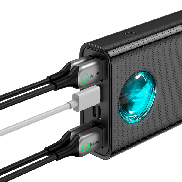 Зовнішній акумулятор Baseus Amblight Digital Display 65W 30000mAh Черный (PPLG000101) 20394 фото