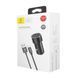 Автомобільний зарядний пристрій Baseus Small Screw 3.4 A Dual-USB Lightning Чорний (TZXLD-A01) 16701 фото 4