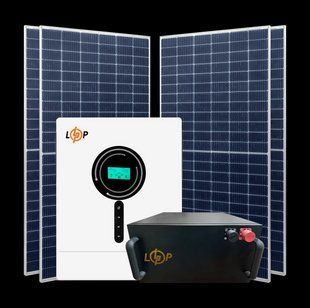 Комплект СЭС 6kW АКБ 5.12kWh (литий) 100Ah Премиум GRID 31232 фото