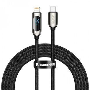 Кабель Baseus Display Fast Charging Type-C для IP 20W 2М Чорний (CATLSK-A01) 18644 фото