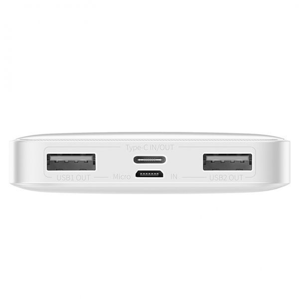 Зовнішній акумулятор Baseus Bipow Digital 15W 10000mAh Білий (PPDML-I02) 17005 фото