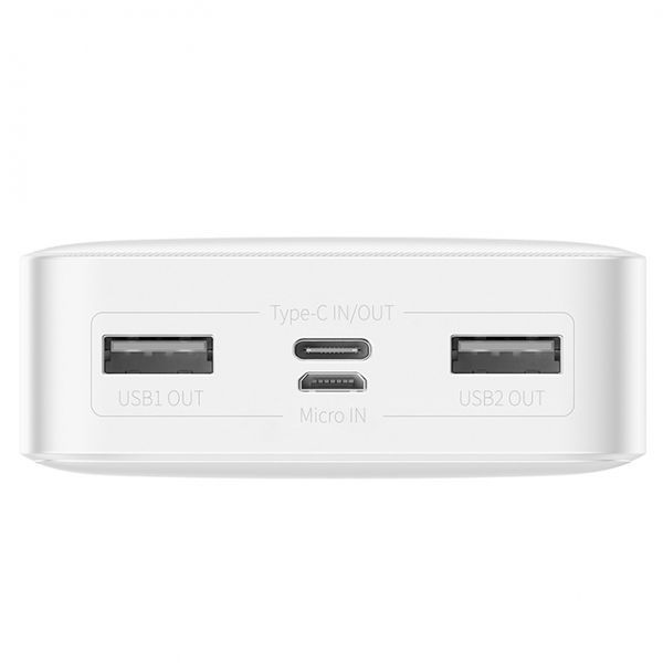 Зовнішній Акумулятор Baseus Bipow Digital 15W 20000mAh Білий (PPDML-J02) 17006 фото