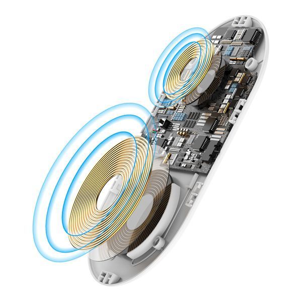 Бездротовий зарядний пристрій Baseus Smart 10 W 2 in 1 Білий (WX2IN1-02) 16542 фото