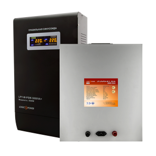 Комплект резервного питания LP (LogicPower) ИБП + литиевая (LiFePO4) батарея (UPS W5000VA + АКБ LiFePO4 5200W) 12819 фото