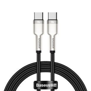 Кабель Baseus Cafule Type-C to Type-C PD 100W 1M Чорний (CATJK-C01) 16485 фото