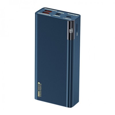 Зовнішній акумулятор Remax Riji 22.5W QC+PD 30000 mAh Синій (RPP-257) 18713 фото