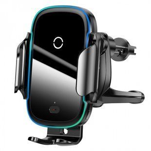 Автодержатель с беспроводной зарядкой Baseus Light Electric 15W Черный (WXHW03-01) 16990 фото