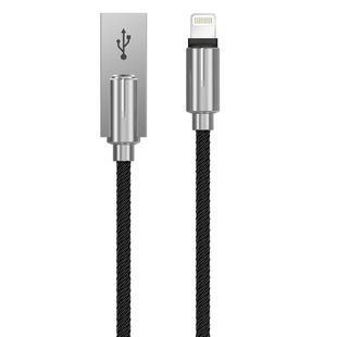 Кабель Devia Storm Zinc Alloy USB 2.0 to Lightning 2.1A 1M Черный 17516 фото