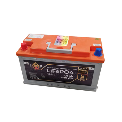 Автомобильный аккумулятор литиевый LP LiFePO4 12,8V - 100 Ah (1280Wh) (+ слева) 21123 фото