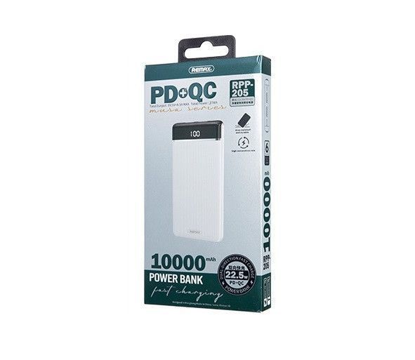 Внешний аккумулятор Remax Musa II 22.5W QC+PD 10000mAh Белый (RPP-205) 18714 фото