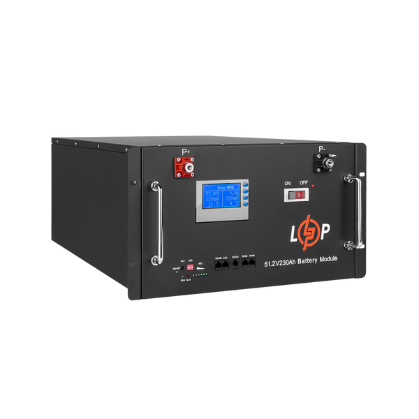 Акумулятор LP LiFePO4 48V (51,2V) - 230 Ah (11776Wh) (Smart BMS 200A) с LCD RM 20331 фото
