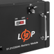 Акумулятор LP LiFePO4 48V (51,2V) - 230 Ah (11776Wh) (Smart BMS 200A) с LCD RM 20331 фото 4
