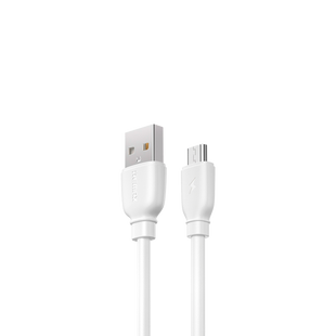 Кабель Remax Suji Pro USB 2.0 to microUSB 2.4A 1M Белый (RC-138m-w) 20456 фото