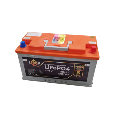 Акумулятор для автомобіля літієвий LP LiFePO4 (+ праворуч) 12,8V - 100 Ah (1280Wh) 21122 фото