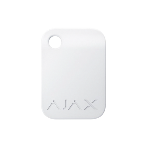 Защищенный бесконтактный брелок для клавиатуры AJAX Tag - 10 шт. (white) 14888 фото