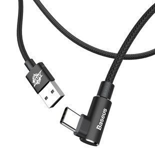 Кабель Baseus MVP Elbow USB 2.0 to Type-C 2A 1M Черный (CATMVP-A01) 16551 фото