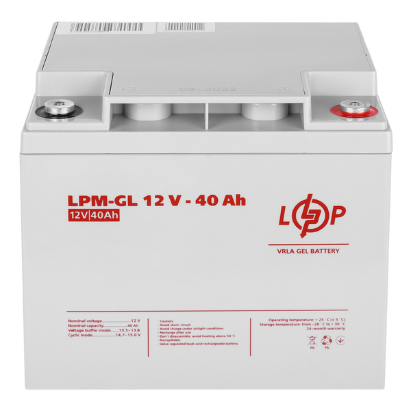 Акумулятор гелевий LPM-GL 12V - 40 Ah 4154 фото