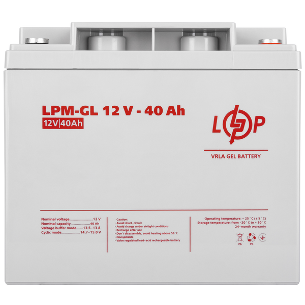 Аккумулятор гелевый LogicPower LPM-GL 12 - 40 AH 4154 фото