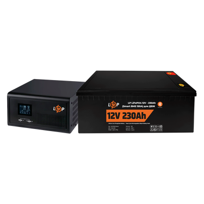 Комплект резервного живлення LP (LogicPower) ДБЖ + літієва (LiFePO4) батарея (UPS 1500VA + АКБ LiFePO4 2944W) 20486 фото