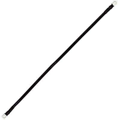 Провід мідний для з'єднання АКБ 25 кв. мм – 100 см (з клемами) чорний 19917 фото