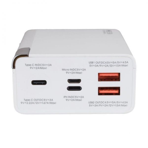 Зовнішній акумулятор Remax Riji 22.5W QC+PD 30000mAh Синій (RPP-257) 18713 фото