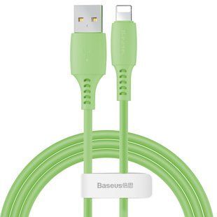 Кабель Baseus Colorful USB 2.0 to Lightning 2.4A 1.2M Зеленый (CALDC-06) 16589 фото
