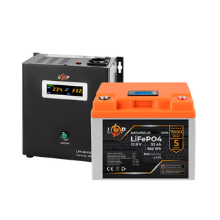 Комплект резервного питания LP (LogicPower) ИБП + литиевая (LiFePO4) батарея (UPS W500+ АКБ LiFePO4 22609 фото