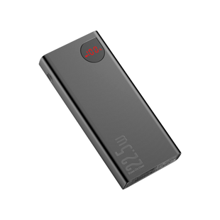 Внешний аккумулятор Baseus Adaman Metal Digital Display QC 22.5W 20000mAh Черный (PPAD000101) 19607 фото