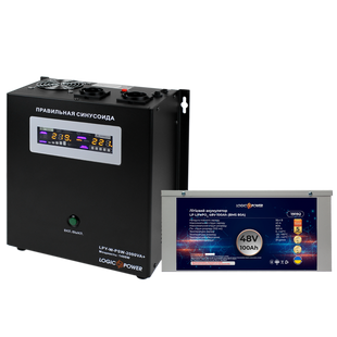 Комплект резервного питания LP (LogicPower) ИБП + литиевая (LiFePO4) батарея (UPS W5000VA + АКБ LiFePO4 5376W) 18956 фото