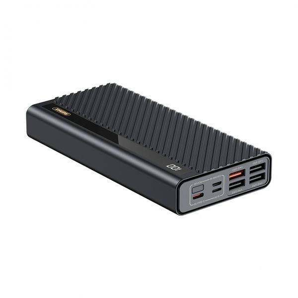 Зовнішній акумулятор Remax Hunyo II 22.5W QC+PD 30000mAh Чорний (RPP-197) 18717 фото